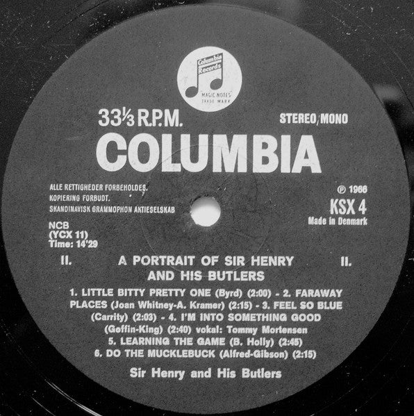 Siry Henry & His Butlers - A Portrait Of Sir Henry And His Butlers