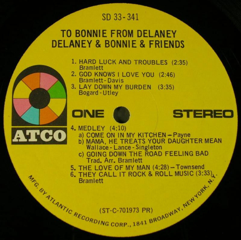Delaney & Bonnie & Friends - To Bonnie From Delaney.
