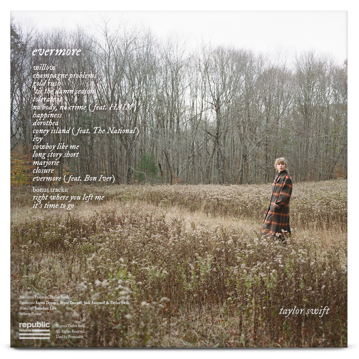 Swift, Taylor - Evermore