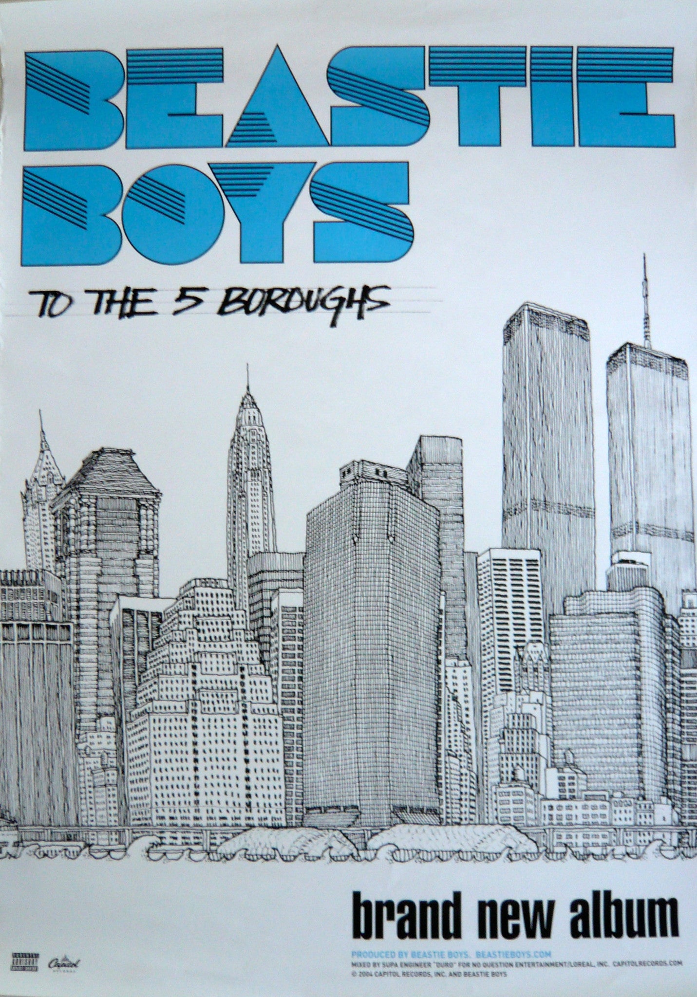 Beastie Boys - To the 5 Boroughs Poster - RecordPusher