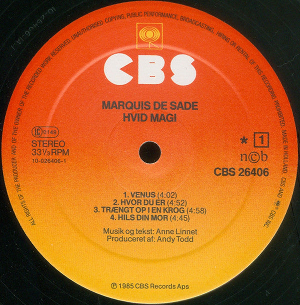 Linnet, Anne & Marquis De Sade – Hvid Magi