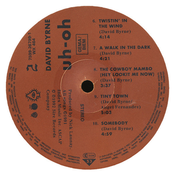Byrne, David – Uh-Oh
