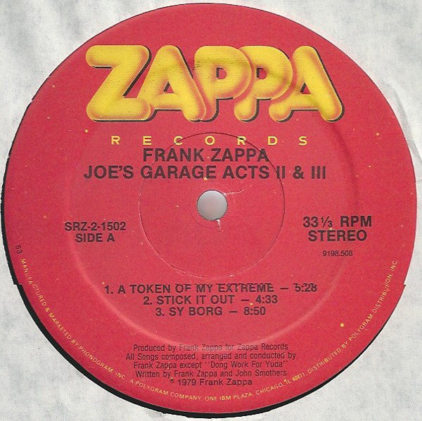 Zappa, Frank – Joe's Garage Acts II & III