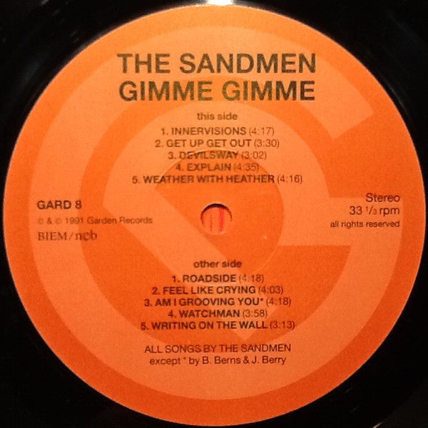 Sandmen - Gimme Gimme