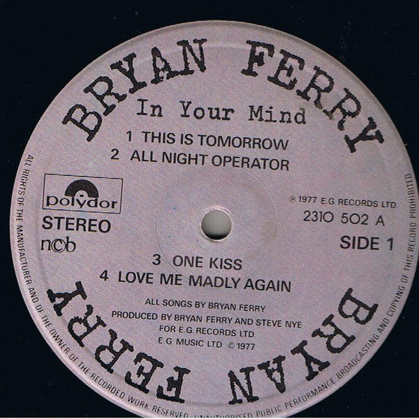 Ferry, Bryan - In Your Mind