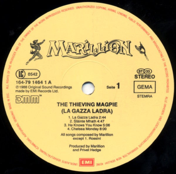 Marillion - The Thieving Magpie (La Gazza Ladra)