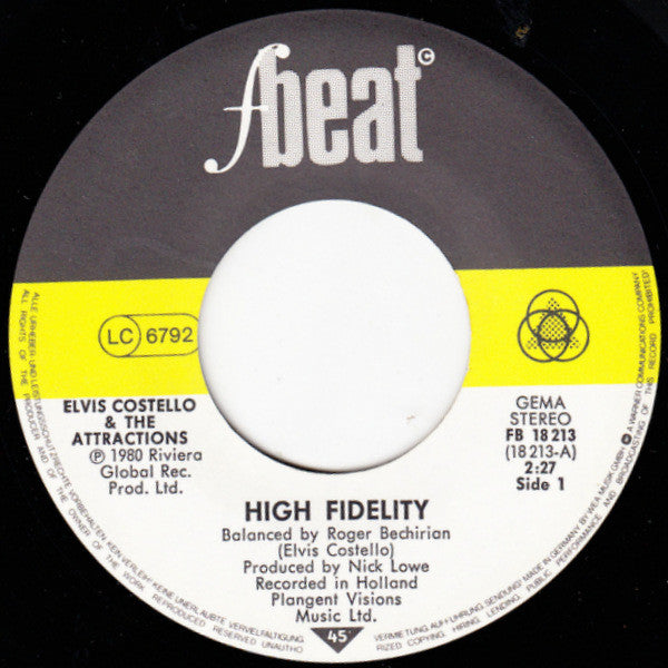 Costello, Elvis & The Attractions - High Fidelity
