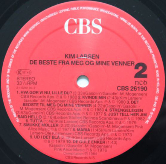 Larsen, Kim - De Beste Fra Meg Og Mine Venner