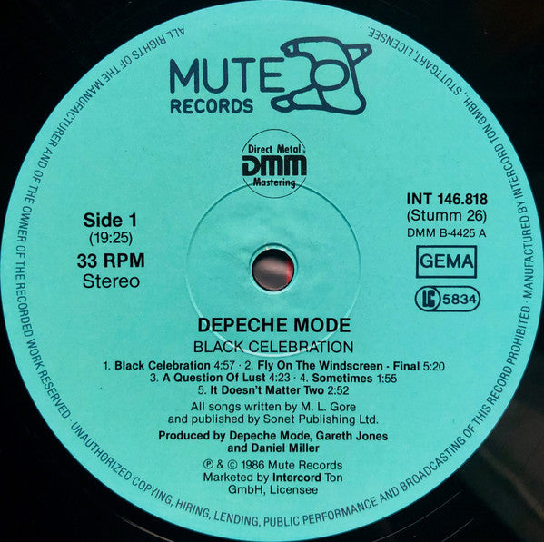 Depeche Mode - Black Celebration