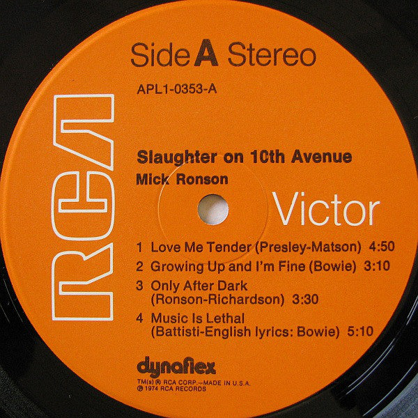 Ronson, Mick - Slaughter On 10th Avenue