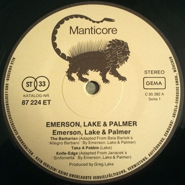 Emerson Lake & Palmer - Emerson Lake & Palmer