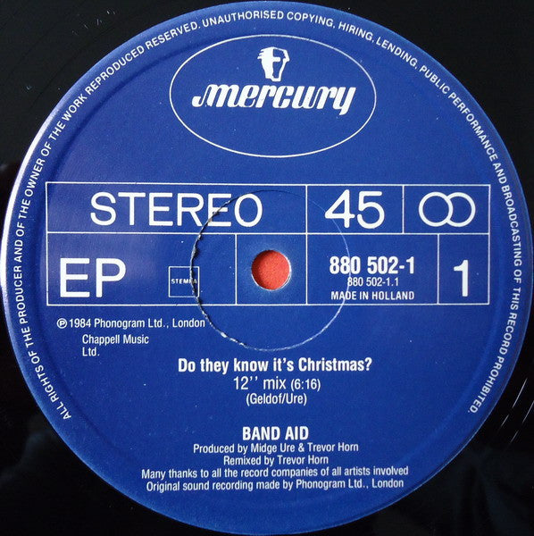 Band Aid - Do They know It's Christmas ?