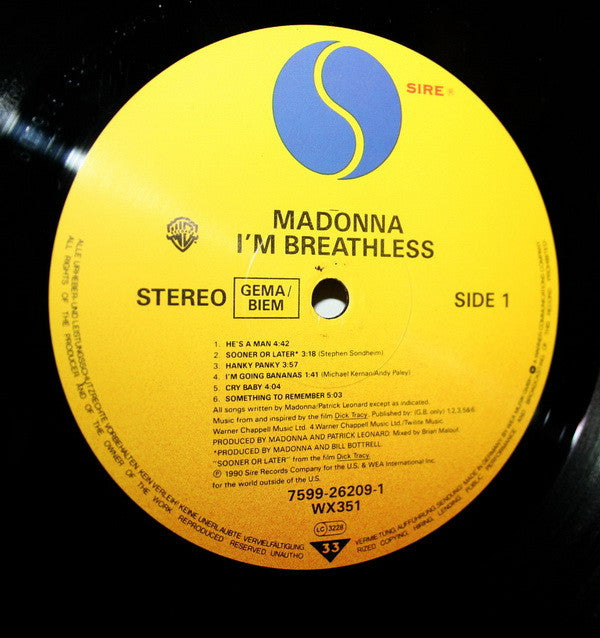 Madonna - I'm Breathless (Dick Tracy)