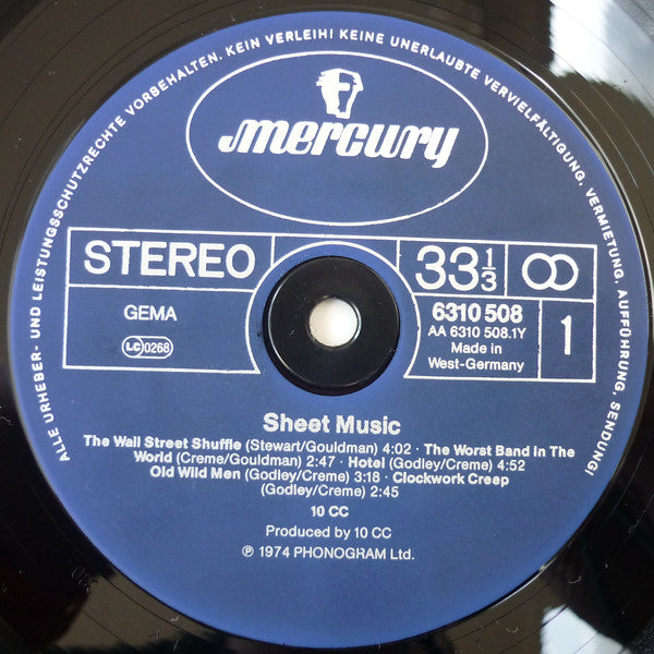 10cc – Sheet Music