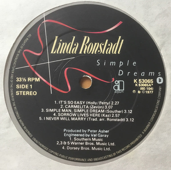 Ronstadt, Linda - Simple Dreams