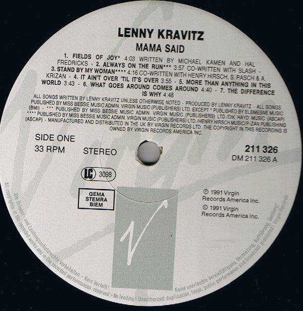 Kravitz, Lenny - Mama Said
