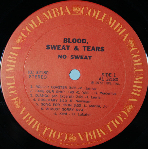Blood, Sweat & Tears - No Sweat