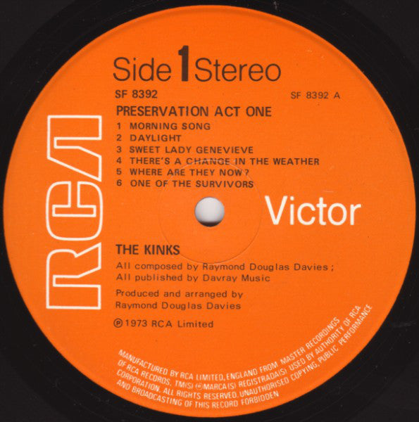 Kinks – Preservation Act 1