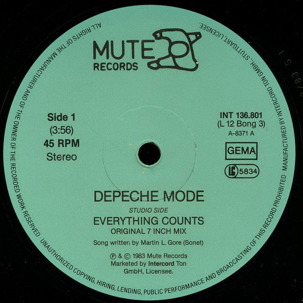 Depeche Mode - Everything Counts - RecordPusher