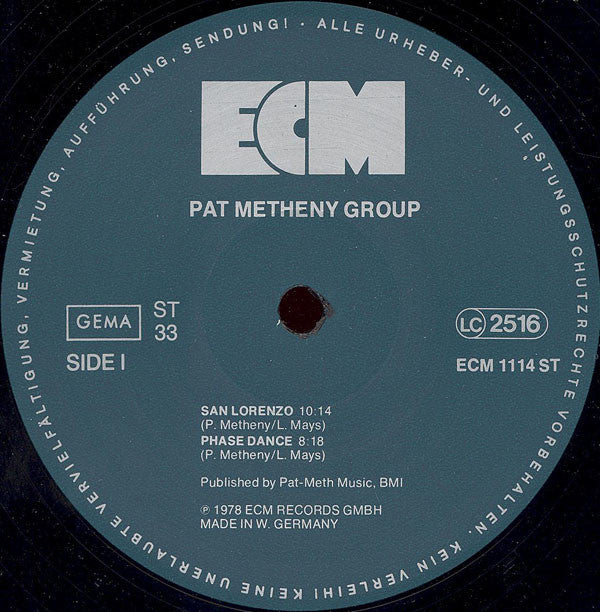 Pat Metheny Group - Pat Metheny Group