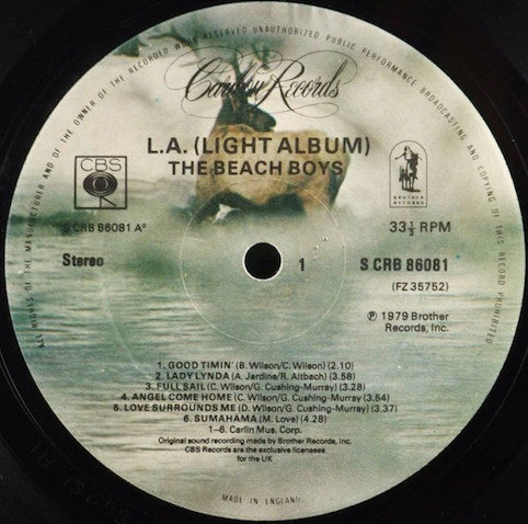 Beach Boys ‎– L.A.(Light Album)
