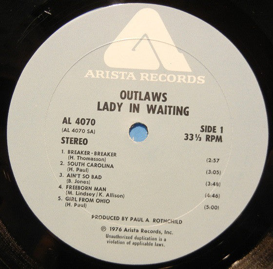 Outlaws - Lady In Waiting