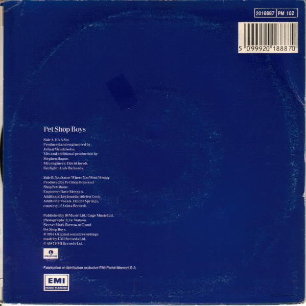 Pet Shop Boys - It's A Sin