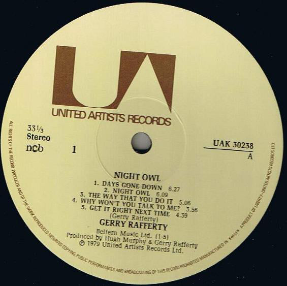 Rafferty, Gerry - Night Owl