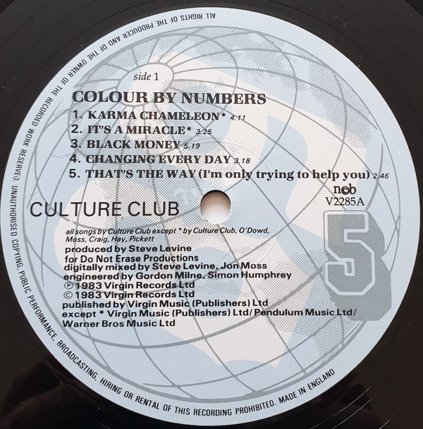 Culture Club – Colour By Numbers