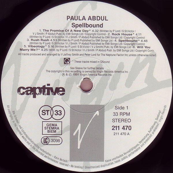 Abdul, Paula – Spellbound - RecordPusher