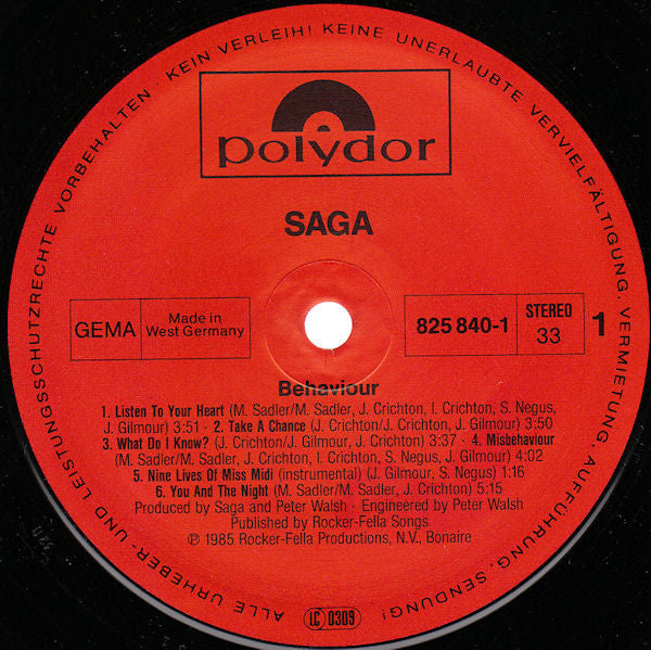 Saga - Behaviour