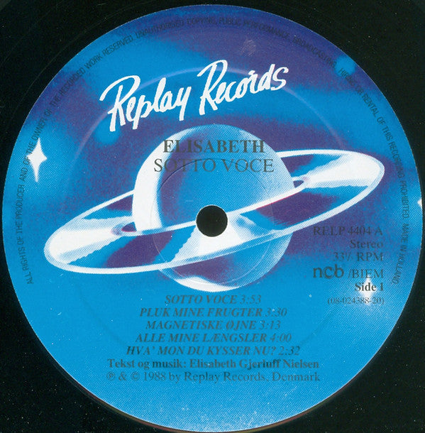 Elisabeth – Sotto Voce