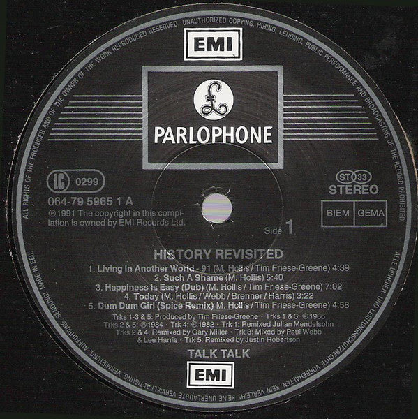Talk Talk – History Revisited The Remixes