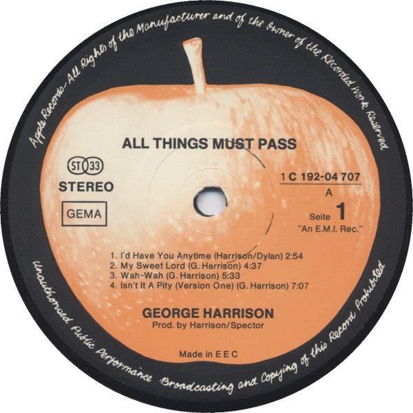 Harrison, George - All Things Must Pass