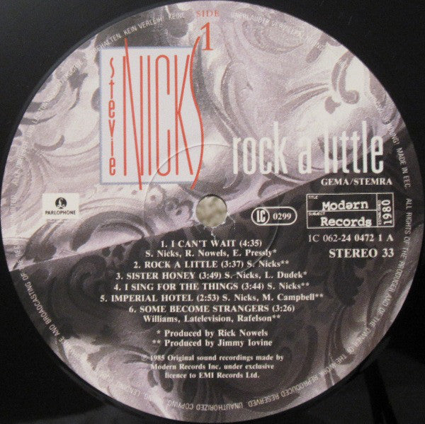 Nicks, Stevie - Rock A Little