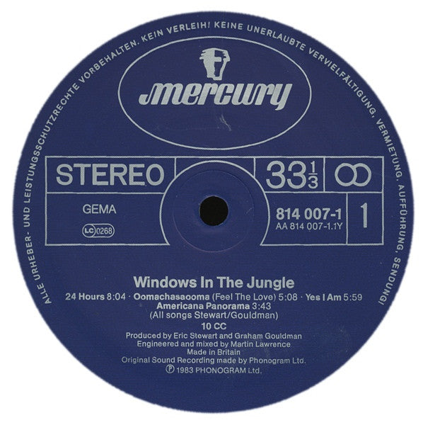 10CC – Windows In The Jungle - RecordPusher