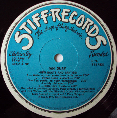 Dury, Ian And The Blockheads - New Boots And Panties !!