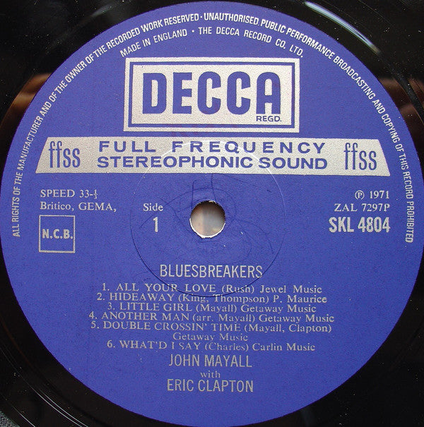 Mayall, John With Eric Clapton – Blues Breakers