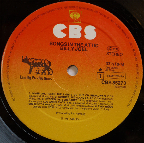Joel, Billy - Songs In The Attic