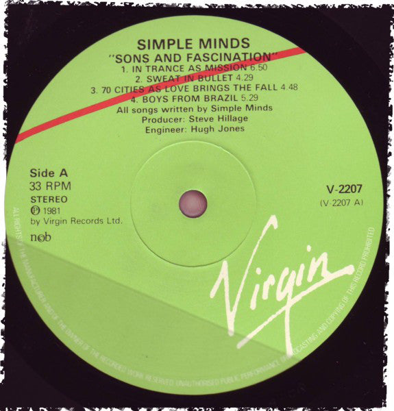 Simple Minds – Sons And Fascination
