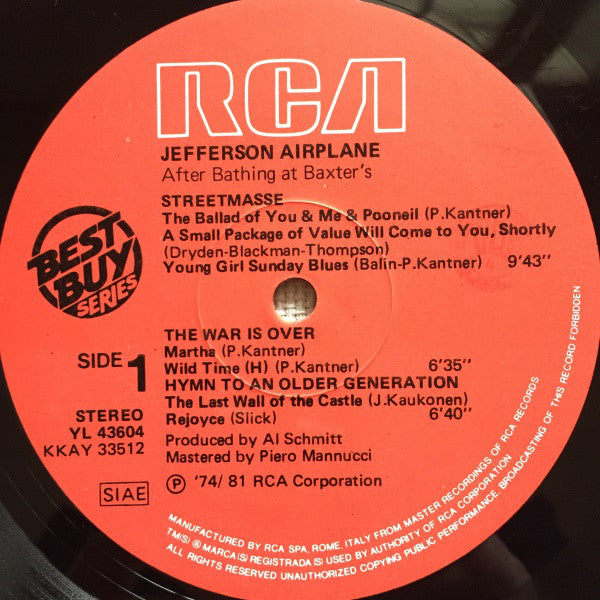 Jefferson Airplane - After Bathing At Baxter's