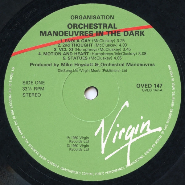 Orchestral Manoeuvres In The Dark - Organisation