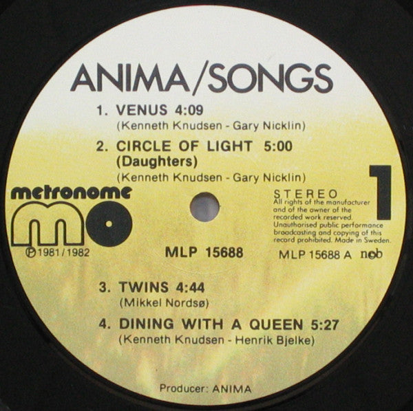 Anima – Songs