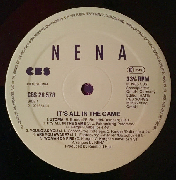 Nena - Feuer Und Flamme