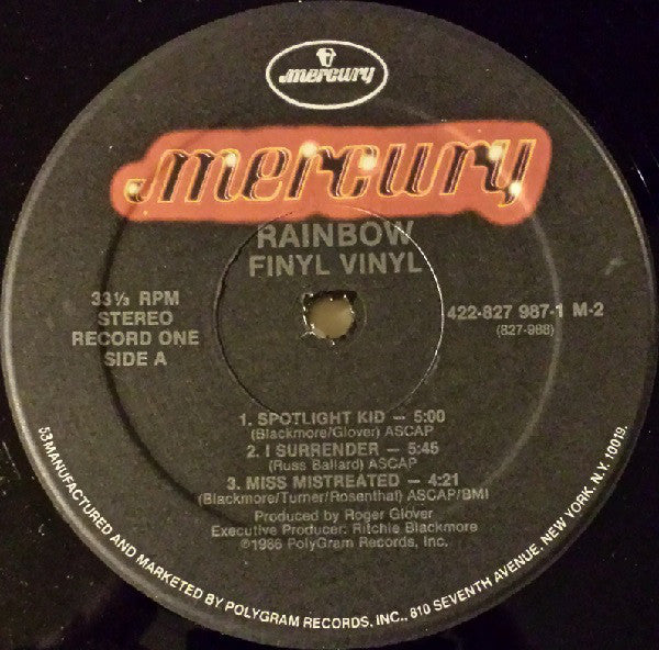 Rainbow - Finyl Vinyl