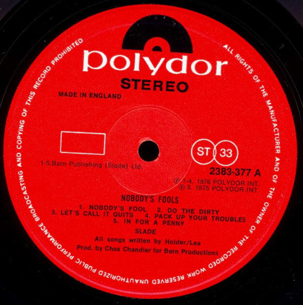 Slade - Nobody's Fools