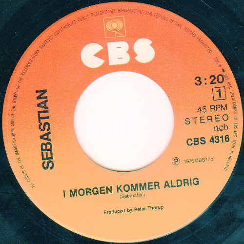 Sebastian – I Morgen Kommer Aldrig