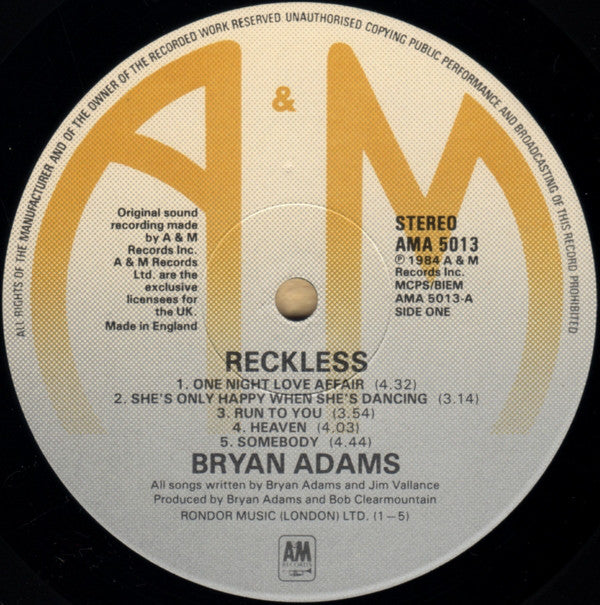 Adams, Bryan – Reckless