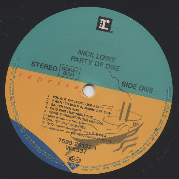 Lowe, Nick - Party For One