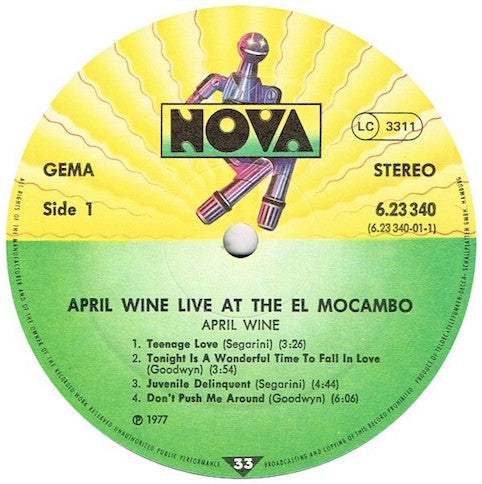 April Wine ‎– Live At The El Mocambo